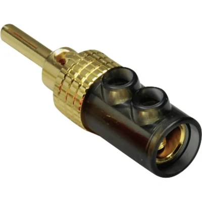 Afbeelding van TRU COMPONENTS Banaanstekker Stekker, recht Stift Ø: 4 mm Zwart 1 stuk(s)