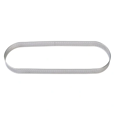 Afbeelding van BrandNewCake Taartring RVS Ovaal Geperforeerd 27x8x2cm
