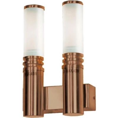 Afbeelding van Wandlamp /2 Inox Antiek + Lp 2X40W G9 Ip44