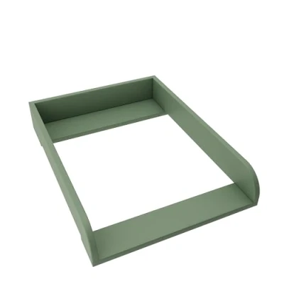 Afbeelding van REGALIK Aankleedopzetstuk voor Malm IKEA 72cm x 50cm Afneembaar aankleedtafelopzetstuk commode in het groen Afgesloten met ABS materiaal 2 mm afgeronde frontplaten