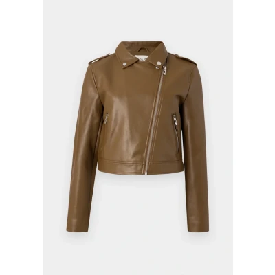 Afbeelding van JDY Jdymoxy Jacket Imitatieleren jas, Dames, Maat: XS, Teak
