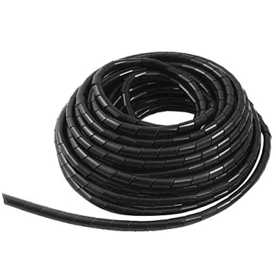 Afbeelding van GTIWUNG Kabelslang, kabelspiraal, spiraalband, kabelbescherming, flexibele spiraalslang, kabelorganisatie, zwart, 15 m