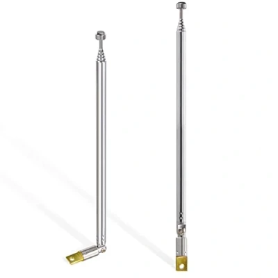 Afbeelding van Bingfu FM Antenna DAB Digital TV Hybrid Radio 6 Section Telescopic 2 kit for FM/VHF/UHF Stereo DVB T Reception
