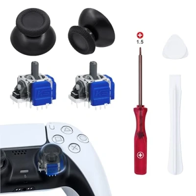 Afbeelding van Mcbazel TMR Elektromagnetische joysticks Vervanging Tool voor PS5 Controller, Sticks Accessoires DualSense/DualSense Edge 3D Analoge ThumbStick Cap PlayStation