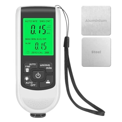 Afbeelding van OBDResource Laagdiktemeter met achtergrondverlichting, digitaal lcd display, lakmeetapparaat, automeetbereik 0 tot 2000 um Messaging machine voor autolaktester