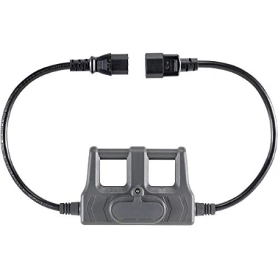 Afbeelding van VOLTCRAFT CAA 1L 10 Meetadapter Apparaatstekker, male C14 female C13 10A Donkergrijs