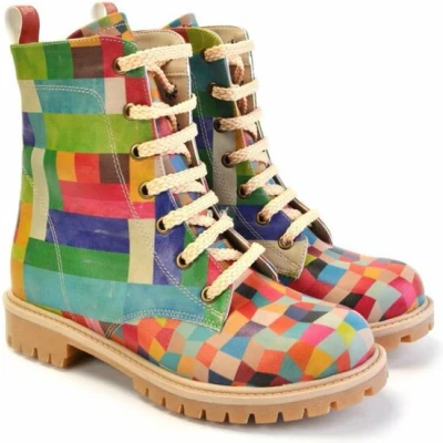 Afbeelding van GOBY Patroon Boots Sneakers Laarzen Hoge kwaliteit Handmade Maat 35