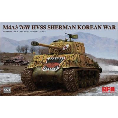 Afbeelding van 1:35 Rye Field Model 5049 M4A3 76W HVSS Sherman Korean War Plastic Modelbouwpakket