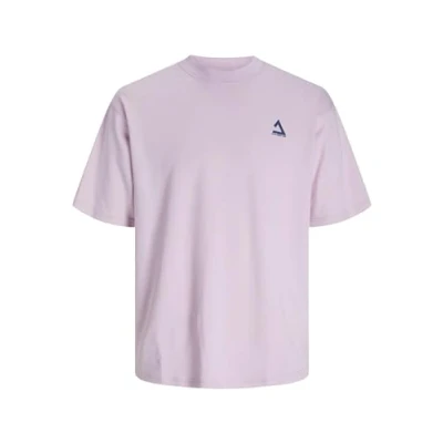 Afbeelding van Jack &amp; Jones Jcotriangle CREW NECK Tshirt print, Heren, Maat: Small, Winsome orchid