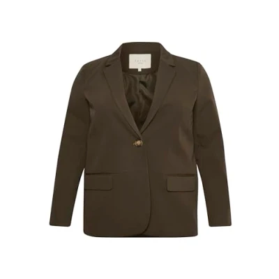 Afbeelding van Kaffe Curve Sakira Blazer, Dames, Maat: 50, Forest night