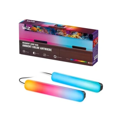 Afbeelding van WiZ Gradient Light Bars Entertainment RGBIC: Meerdere kleuren tegelijk Eenvoudige installatie 30 cm