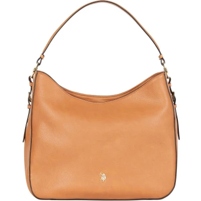 Afbeelding van U.S. POLO ASSN. Schoudertas Forest Hobo Bag Tan Bruine