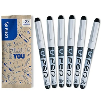 Afbeelding van Pilot V PEN Vulpen flow pack Zwart 6 stuks