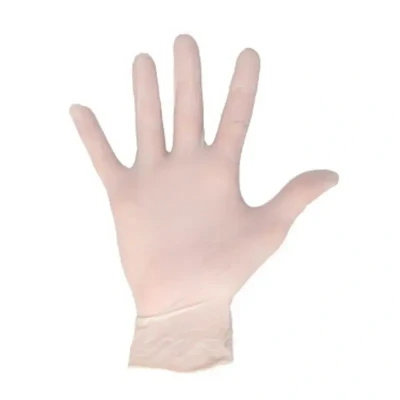 Afbeelding van Latex Handschoenen CMT Gepoederd Wit Maat M