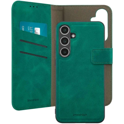 Afbeelding van Samsung Galaxy S24 FE Hoesje Kunstleder imoshion 2 in 1 Case/Bookcase Donkergroen Telefoonhoesje