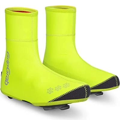 Afbeelding van GripGrab Arctic Hi Vis Waterproof Strenge Winter Wielren Overschoenen Geel Unisex Maat L