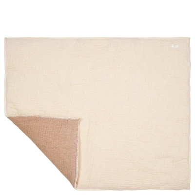 Afbeelding van Koeka Boxkleed Rivoli warm white/caffe