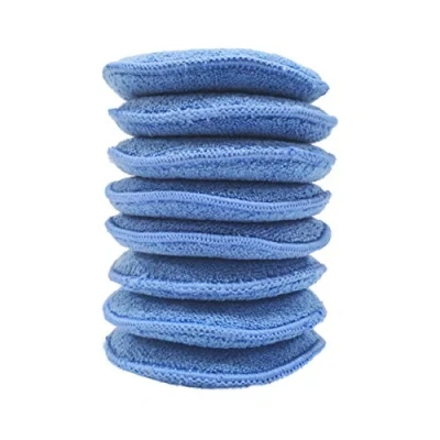 Afbeelding van Polyte 8 waxpads microvezel blauw 13 cm
