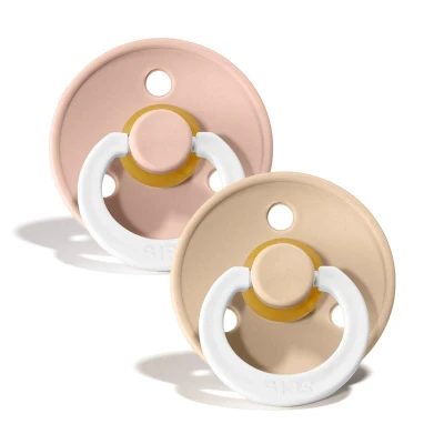 Afbeelding van BiBS Colour Collection Stage 3 Fopspeen 18+ maanden 2 stuks Blush Glow / Vanilla