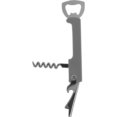 Afbeelding van Excellent Houseware flesopener/kurkentrekker kelnersmes donkergrijs 12 cm Kelnersmessen