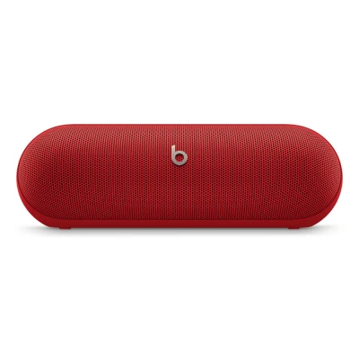 Afbeelding van Beats Pill bluetooth luidspreker en draagbare oplader via USB C, tot 24 uur batterijduur, waterbestendig volgens IP67 norm, compatibel met Apple Android, ingebouwde microfoon vuurrood