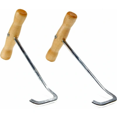 Afbeelding van Horka Laarzentrekkers Met Houten Grepen 19 Cm 2 Stuks