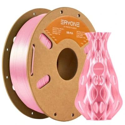 Afbeelding van Eryone Silk Pink PLA Filament 1Kg 1.75mm Voor 3D printer en pen Roze