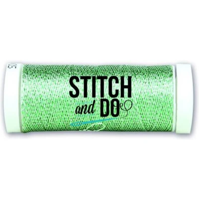 Afbeelding van Stitch and Do Sparkles Embroidery Thread Silver Green