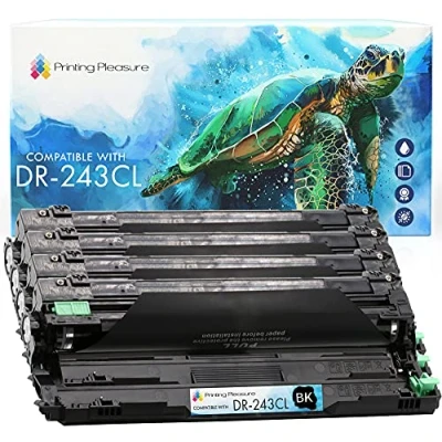 Afbeelding van Printing Pleasure 4x Trommeln Compatibel met DR 243CL voor Brother DCP L3510CDW L3550CDW HL L3210CW L3230CDW L3270CDW MFC L3710CW L3770CDW Zwart/Cyaan/Magenta/Geel, Hoge Capaciteit