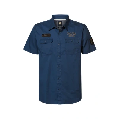 Afbeelding van Petrol Industries Overhemd, Heren, Maat: Small, blue