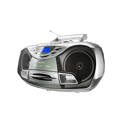 Afbeelding van Karcher RR 510(N) Radio/CD speler FM CD, Cassette, USB Zilver