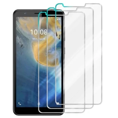 Afbeelding van Cadorabo Screenprotector geschikt voor ZTE Blade A33S Pantser film Beschermende in KRISTALHELDER Geharde (Tempered) display beschermglas 9H hardheid met 3D Touch