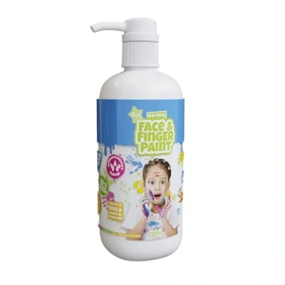 Afbeelding van Natural Face &amp; Finger Paint 1000 ml Bottle Dispenser Wit