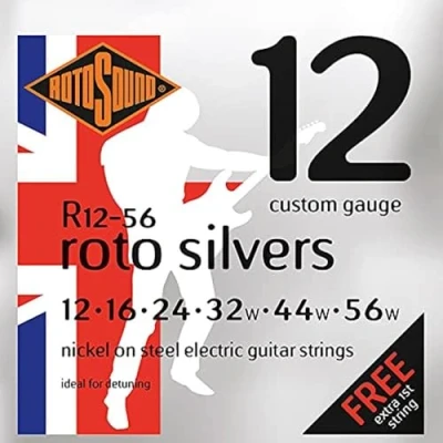 Afbeelding van Rotosound R12 56 Roto Silvers 012 Custom Snarenset elektrisch
