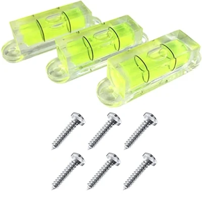 Afbeelding van Mini Bubble Spirit Niveau Schroef Op x 3 Vierkant 28mm