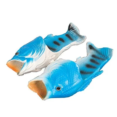 Afbeelding van Vis slippers zomer strand vrouwen schoenen mannen zachte creatieve douche antislip grappig dier sandalen vrije tijd