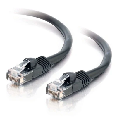 Afbeelding van C2G 7M zwart Cat5e Ethernet RJ45 hoge snelheid netwerk kabel, LAN Lead UTP Patch kabel