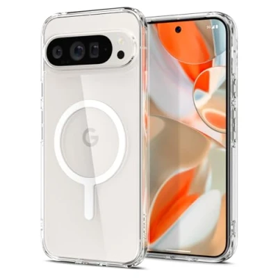 Afbeelding van Spigen Ultra Hybrid OneTap Metal Ring MagFit Case voor Google Pixel 9 en Pro hoesje Wit
