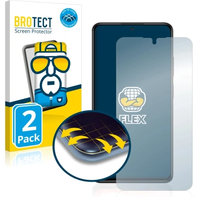 Afbeelding van BROTECT Screenprotector voor Xiaomi Redmi Note 11 Pro Folie Beschermfolie transparant volledig dekking (2 Stuks)