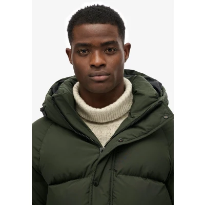 Afbeelding van Superdry &amp; Co XPD Longline Baffle Parka, Heren, Maat: 3XL, Surplus goods olive green