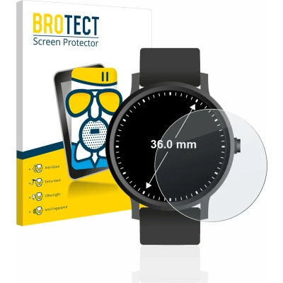 Afbeelding van BROTECT Screenprotector voor Horloges (Rond, ø: 36 mm) Folie Beschermfolie Beschermglas matte
