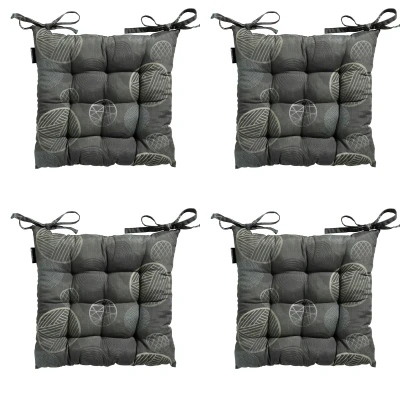 Afbeelding van Madison Toscane kussen 46X46 Circle green 4 stuks