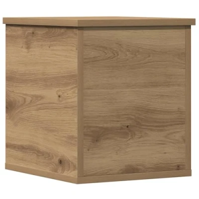 Afbeelding van vidaXL Opslagdoos Artisan eiken Bewerkt hout 30 x 35 cm Opslagkist