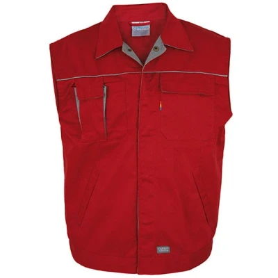 Afbeelding van Carson Contrast CC700.GS werkvest Small rood/grijs.