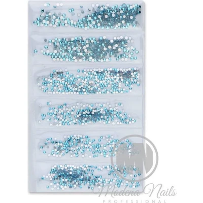 Afbeelding van Modena Nails Cubic Zirconia Nagelsteentjes Aqua
