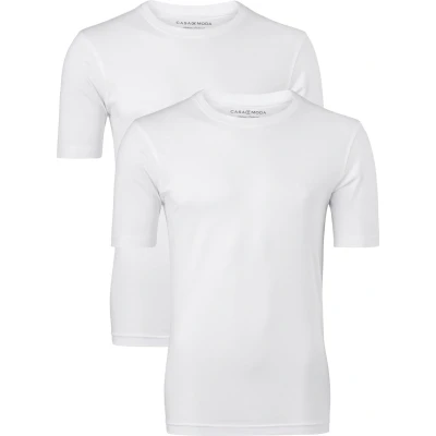 Afbeelding van Casamoda 2 PACK Tshirt basic, Heren, Maat: Medium, Weiß