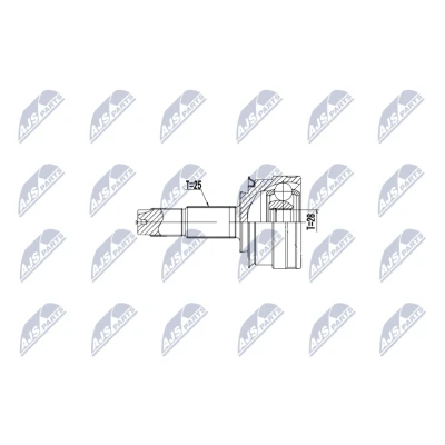 Afbeelding van Homokineet reparatie set, aandrijfas NTY NPZ DW 035