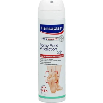 Afbeelding van Hansaplast anti transpirant voetdeodorant met bacteriële werking 150 ml