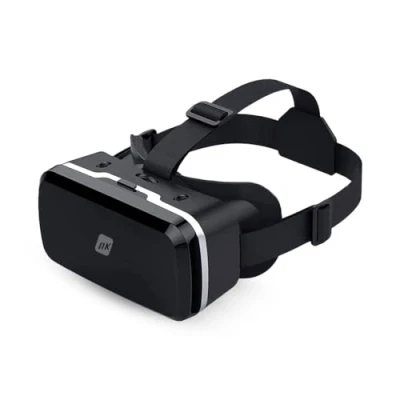 Afbeelding van NK Smartphone 3D VR Bril Virtual Reality Smart Glasses voor Smartphones 4.7&quot; 6.53&quot;, Kijkhoek 90 100 Graden, 360 Draaibaar, Verstelbare Lens en Pupil, compatibel met iPhone Android Zwart