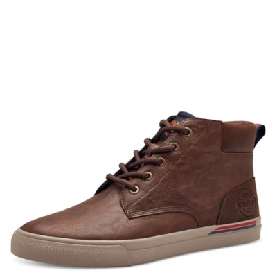 Afbeelding van s.Oliver 5 15259 43 Lace Boot Flat Enkellaarzen voor heren, cognac, 41 EU